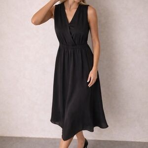 Grade & Gather | Black Sleeveless Midi Dress | Size Medium | NWT